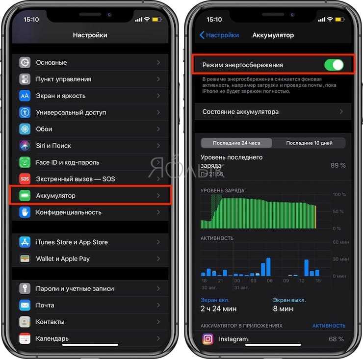Как отключить режим энергосбережения на iPhone (Решено)