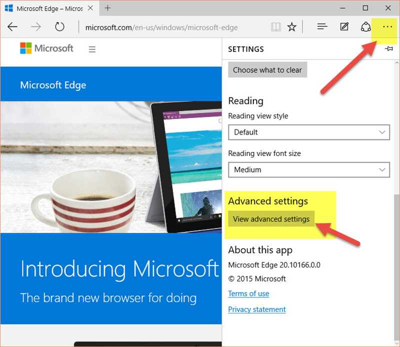 Как поменять поисковик в Microsoft Edge