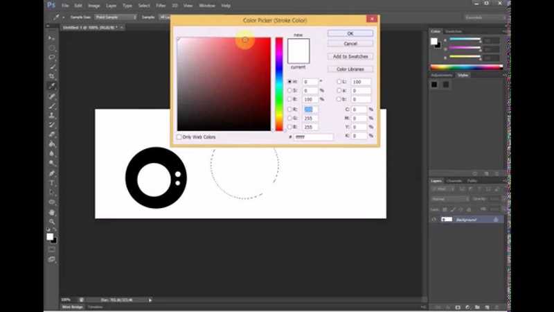 Как сделать круг в Photoshop