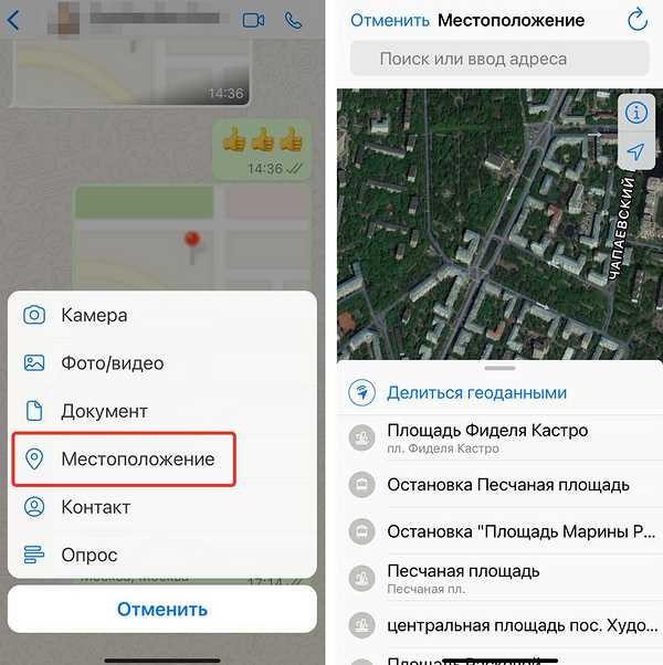 Как скинуть геолокацию по WhatsApp с Android