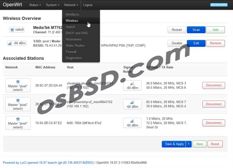 Настройка OpenWRT: интернет и Wi-Fi