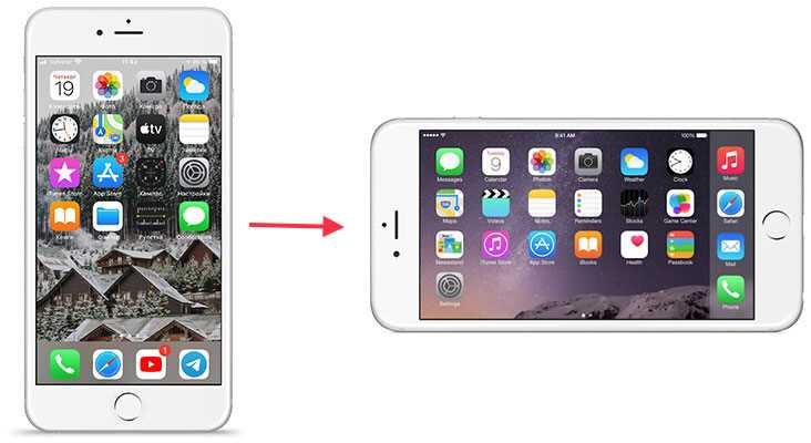Поворот экрана на iPhone: включение и отключение