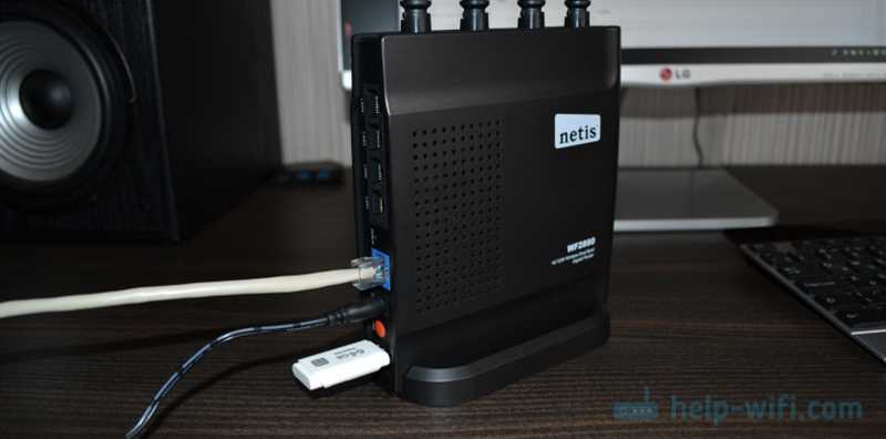 USB-порт на роутере Netis. Настройка общего доступа к накопителю, FTP, DLNA