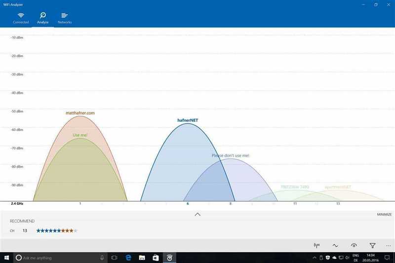 WiFi Analyzer и другие анализаторы Wi-Fi для Windows и Android